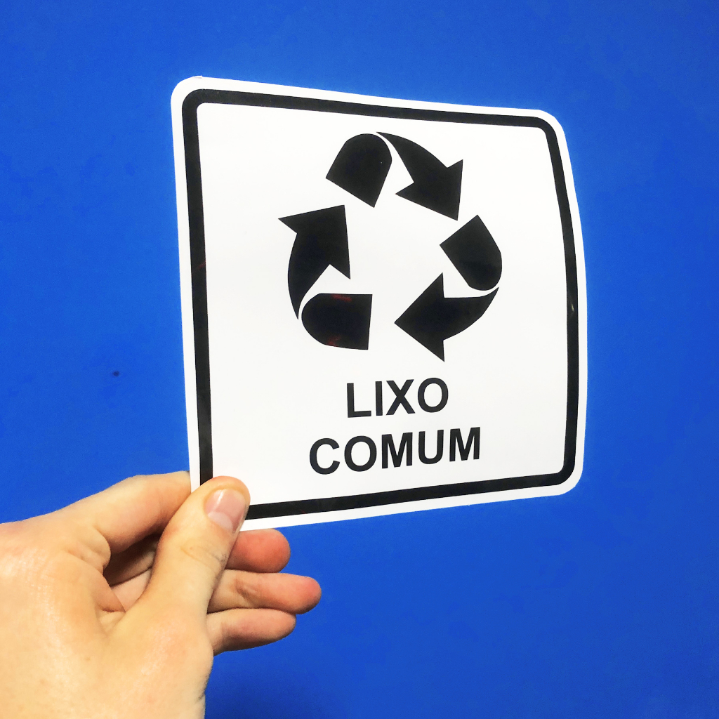 Adesivo Autocolante Vinil para Lixeiras de Lixo Comum ou de Resíduos em Oferta na Shopee