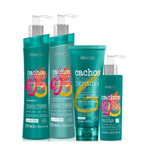 Amend Kit Cachos 3 Passos + leave-in Cachos Abertos em Oferta na Shopee