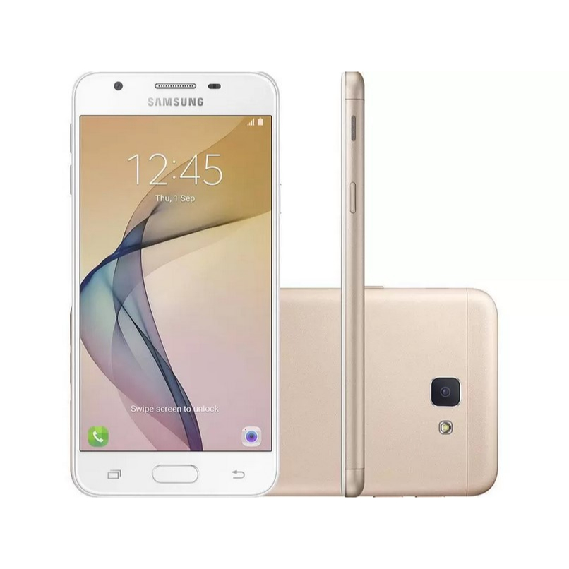 Smartphone Samsung Galaxy J5 Prime Dual Chip - Tela 5" Quad Core - 4 G 32 GB - Câm 13 MP - Dourado - Exposição