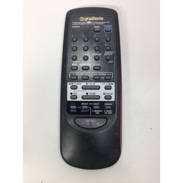 Controle Remoto Gradiente Tv Vídeo K5 ok