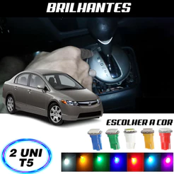 Lâmpada T5 Cambio New Civic 2 Peças