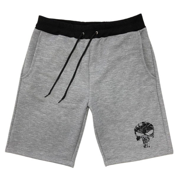 Bermuda Masculina Moletom Moletinho Treino Academia Caveira em Oferta na Shopee