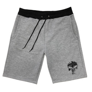 Bermuda Masculina Moletom Moletinho Treino Academia Caveira