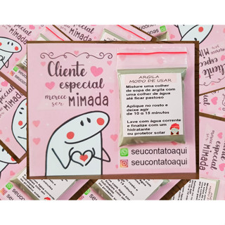 Mimo Argila Verde Cliente Especial Merece Mimo Agradecimento Personalizado