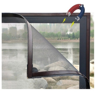 Tela Mosquiteira Magnetica Para Janela Com Imã Anti Mosquitos 180x150 BRANCO