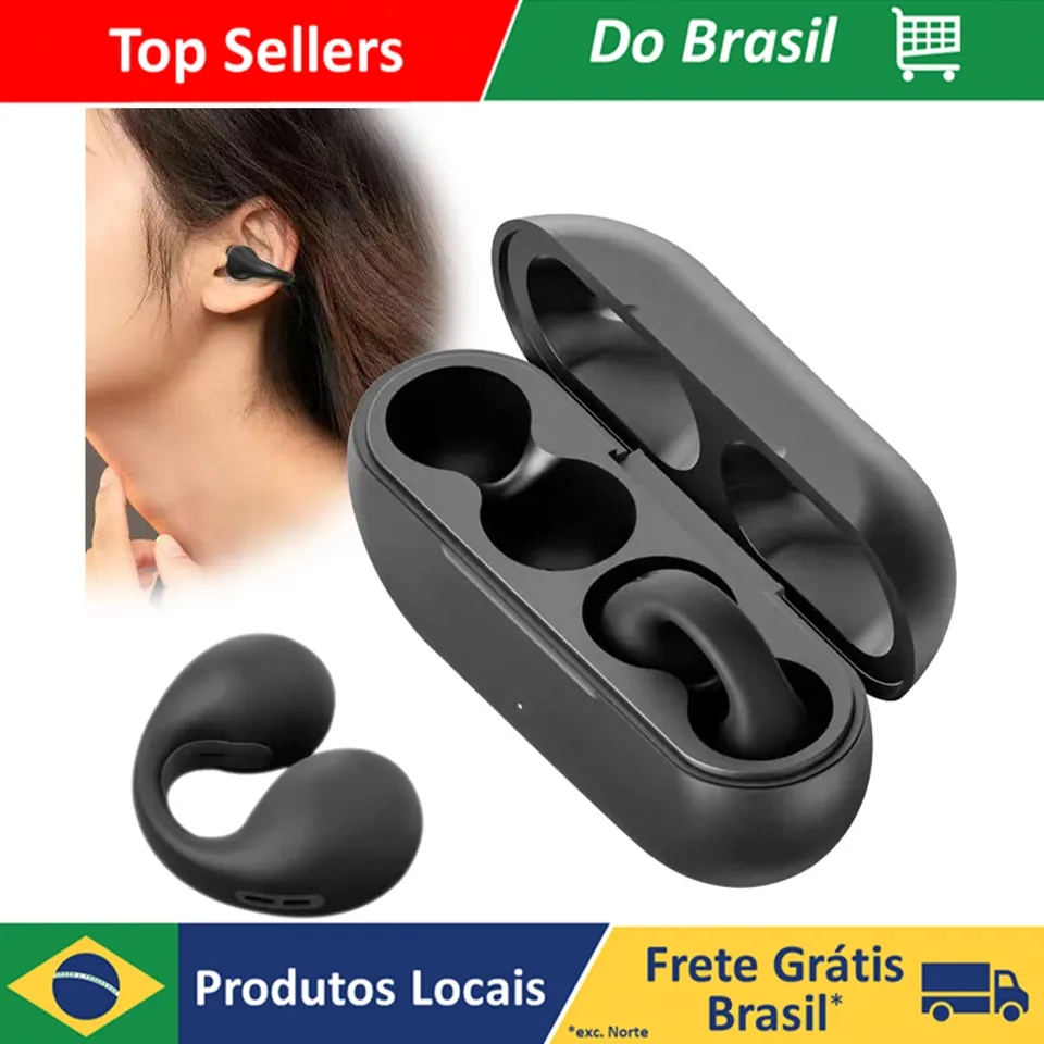 Fone De Ouvido Sound Earcuffs Condução De Ossos Sem Fio Bluetooth Auriculares TWS Earbuds