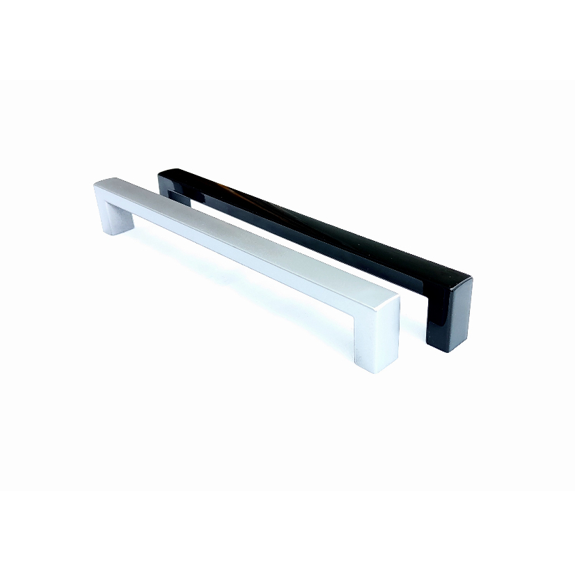 Puxador Alça 192 mm, KIT 4/5/6/7/8 peças, Puxador de gaveta alumínio e preto para móveis, armários e etc... em Oferta na Shopee