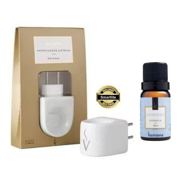 Aromatizador Difusor Elétrico Porcelana E Essência Via Aroma em Oferta na Shopee