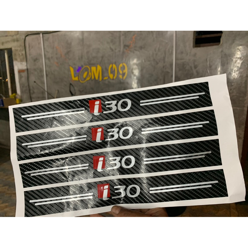 Protetor de Porta para Carros – 4 Peças Adesivas Fibra de Carbono