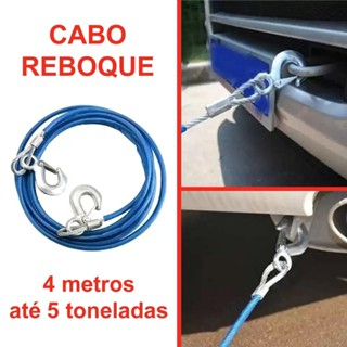 Cabo Reboque Automotivo 4 Metros 8MM 3000 Kg Cabo De Aço Para Reboque Para Rebocar Veiculos Caminhão Imbarcações