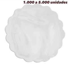 KIT 1000~5000 tapetinhos p/ doces transparente 7cm fundinho p/ doce