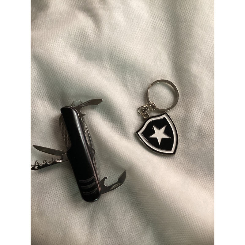 kit canivete chaveiro Botafogo oficial