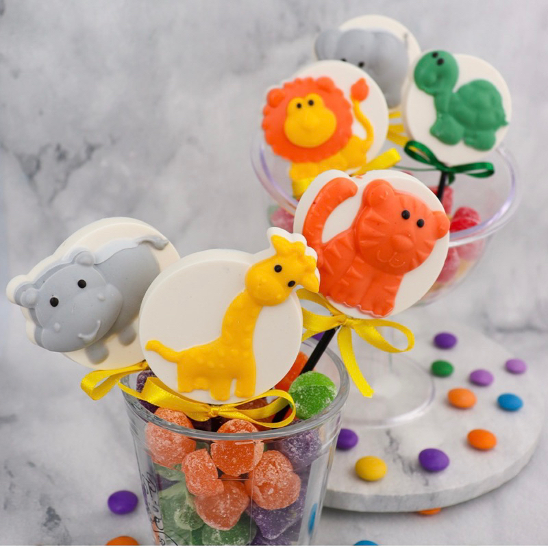 Forma BWB simples de Acetato: Pirulito FESTA SAFARI Animais da Selva -  (Ref: 9791) - Home & Living