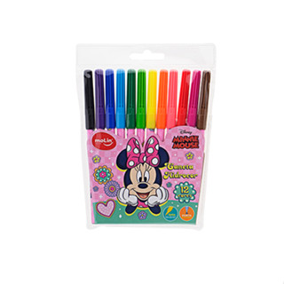 Caneta Hidrocor - Canetinha Minnie Mouse 12 Cores Molin
