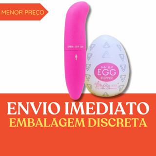 EGG MASTURBADOR + VIBRADOR PONTO G - KIT CASAL SEX SHOP - Vibrador ponto g e masturbador egg brinquedos para pazer a dois - estimulador clitoriano