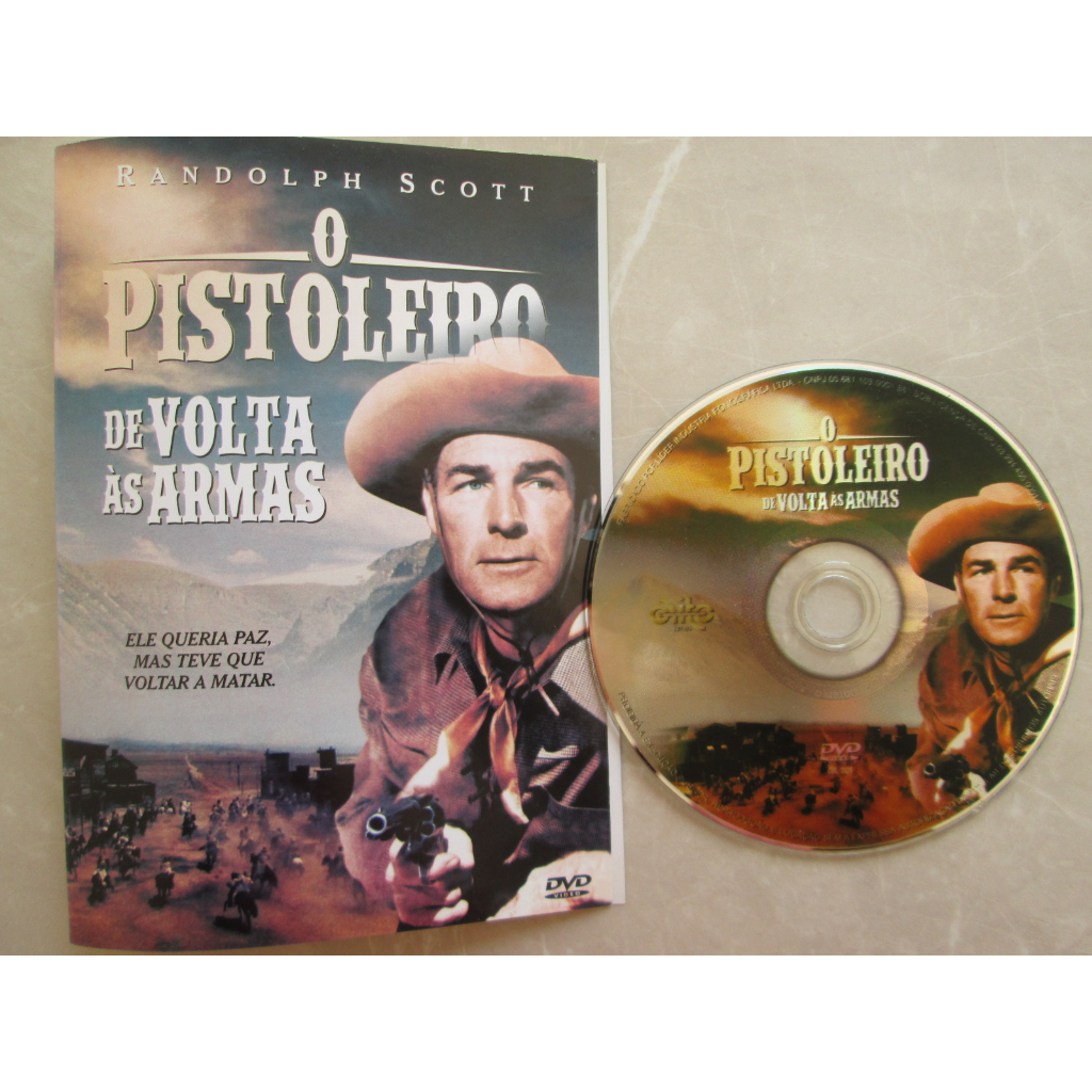 DVD - O PISTOLEIRO /  DE VOLTA ÀS ARMAS / Ele Queria A Paz, Mas Teve Que Voltar A Matar / Com a Midia Do DVD Impecável / DVD Original Raríssimo / Faroeste
