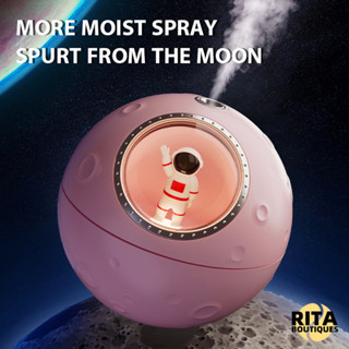 Umidificador De Ar Astronauta 300ml Difusor De Essencial Ultra-Sônico Luz Flash Colorida Pulverizador De Névoa USB Elétrico Aromatizador