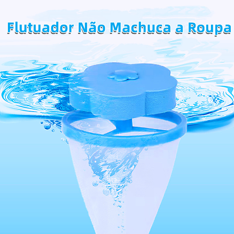 KIT C/30 Coletor Tira Pelos E Fiapos Flutuante Para Máquinas De Lavar/Lavadoura Reutilizável - Envio Já