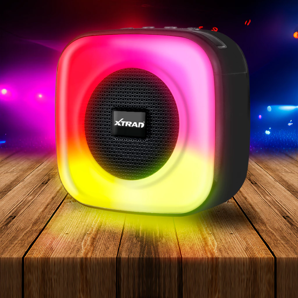 Caixa de som Bluetooth Led Rgb Portátil Com Alça Conexão TWS