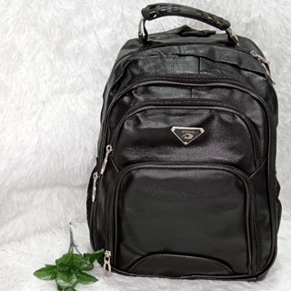 MOCHILA BOLSA MEDIA IMPERMEAVEL COURO COURINO FACULDADE ESCOLA MOTOQUEIRO FASHION