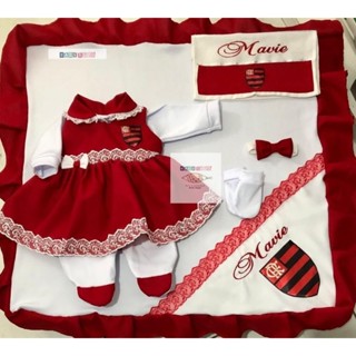Saída Maternidade time Flamengo para sua princesa no maior estilo. 🤩🤩
