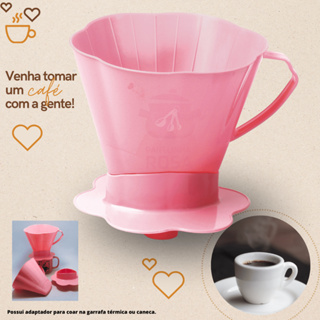 Porta Filtro de Café (Tam. 103) - Cor Rosa em Oferta na Shopee