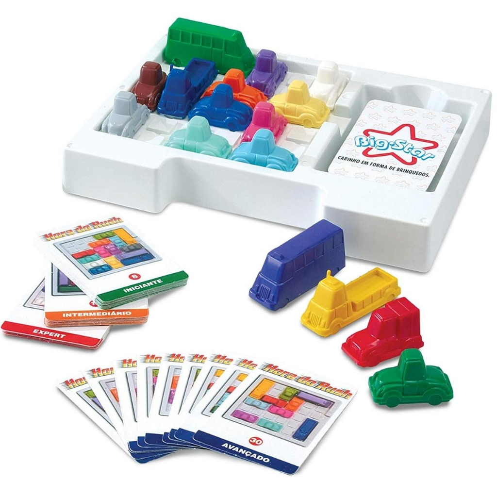Brinquedo Jogo Hora Do Rush Carrinho Raciocínio Lógico Cartas