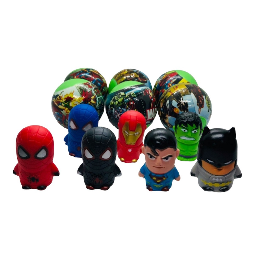 05/12 UN Dedoches Super Heróis. Super Heróis Encapsulados em Formato de Dedoches. Ideal para kit festas Heróis.