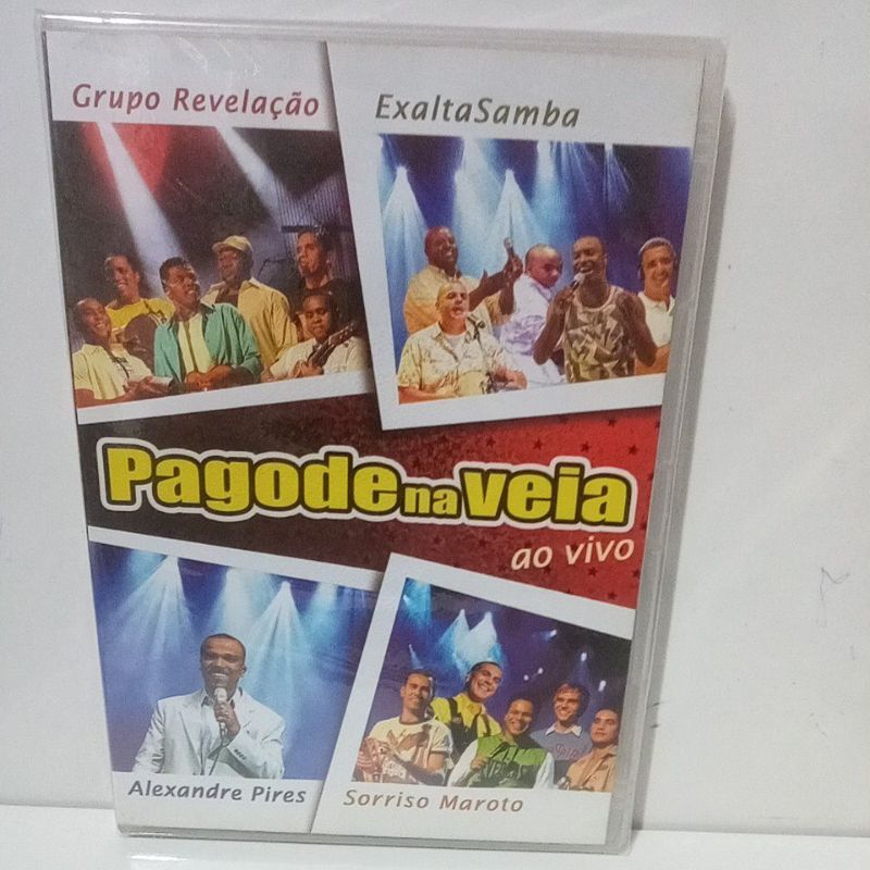 Dvd Pagode Na Veia Ao Vivo grupo revelação Exalta Samba Novo de Fabrica original