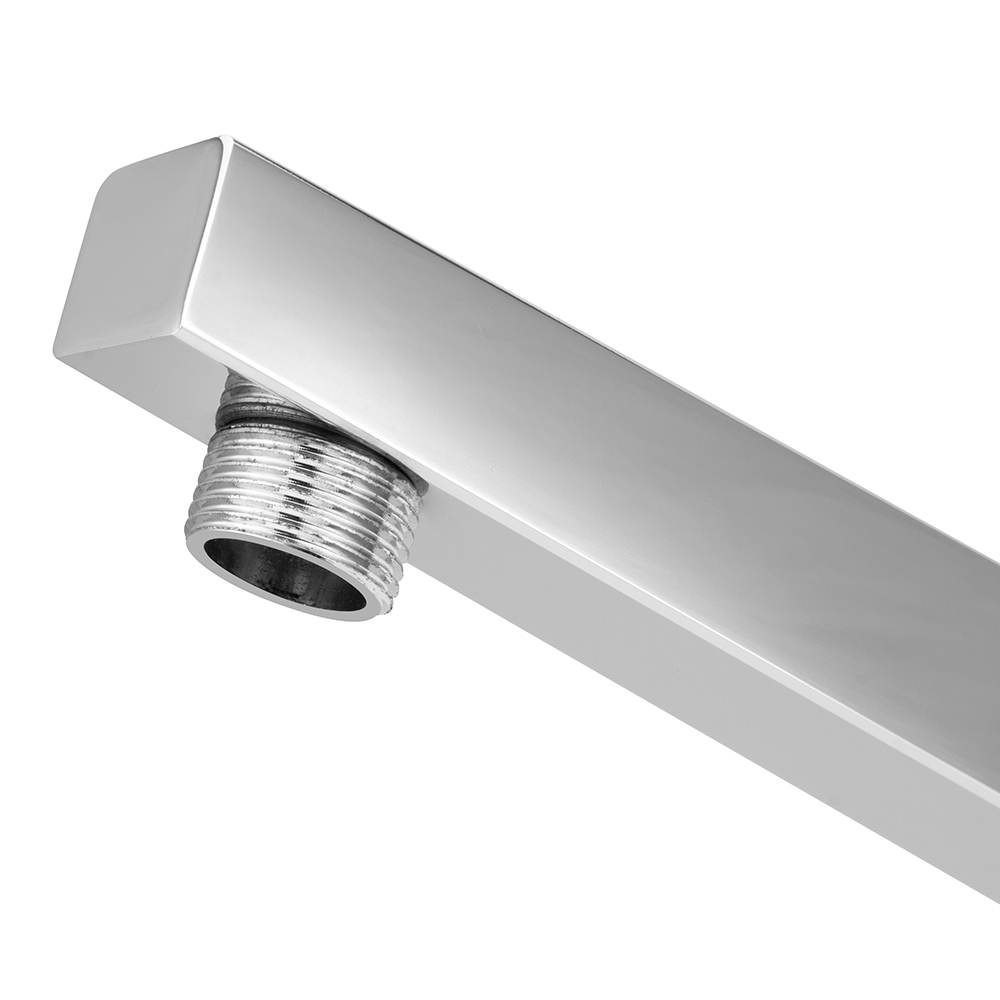 Braço/Tubo Quadrado Para Chuveiro/Ducha Inox 30cm Luxo — imagem 2 de 2