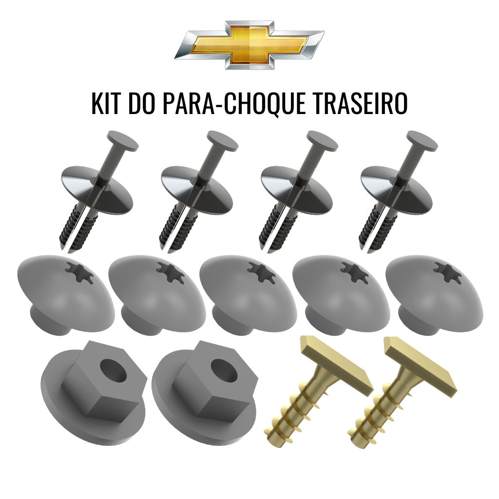 Kit Do Para-Choque Traseiro Corsa Novo Hatch