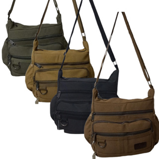 Bolsa de lona masculina transversa, bolsa tiracolo casual portátil multifuncional YB-388 em Oferta na Shopee