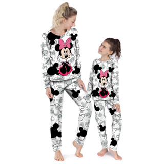 Kit Pijama Longo De Inverno Mãe E Filha Ref 28
