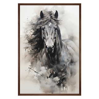 Quadro Decorativo Cavalo Aquarela Moldura Cx Alta 100x66 em Oferta na Shopee
