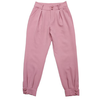 Calça lápis simples feminina de cor sólida calça feminina cintura alta