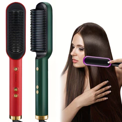Escova Alisadora Secador, Prancha Alisadora e Modelador de Cachos Bivolt Anion Hair Pro 3 em 1