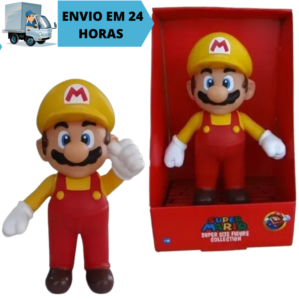 Boneco Mario Bross Amarelo: Onde Comprar | BuscaProdutos