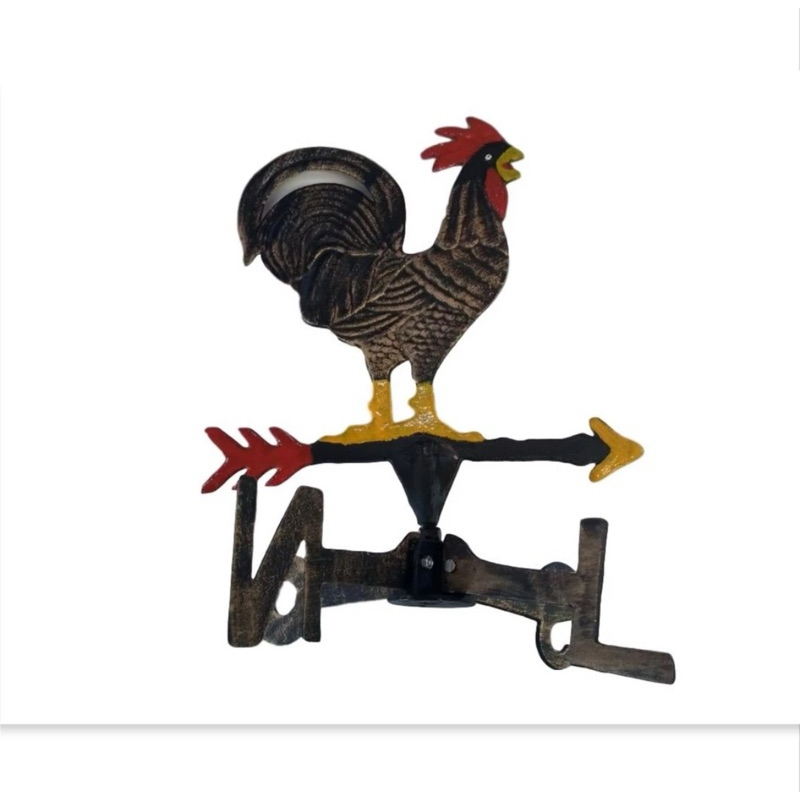 galo do vento mensageiro ideal pra sítios e fazenda, feito em alumínio gira acompanhando... em Oferta na Shopee