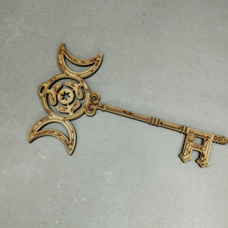 Chave De Hecate strophalos Wicca chave de hekate deusa hecate hécate hekate mdf wicca triluna fases da lua pentagrama em Oferta na Shopee