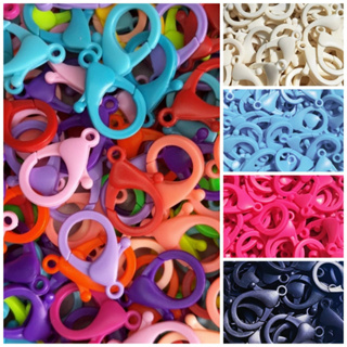 50 pçs Fecho Lagosta Acrílico Fosco 35mm Chaveiro Artesanato em Oferta na Shopee