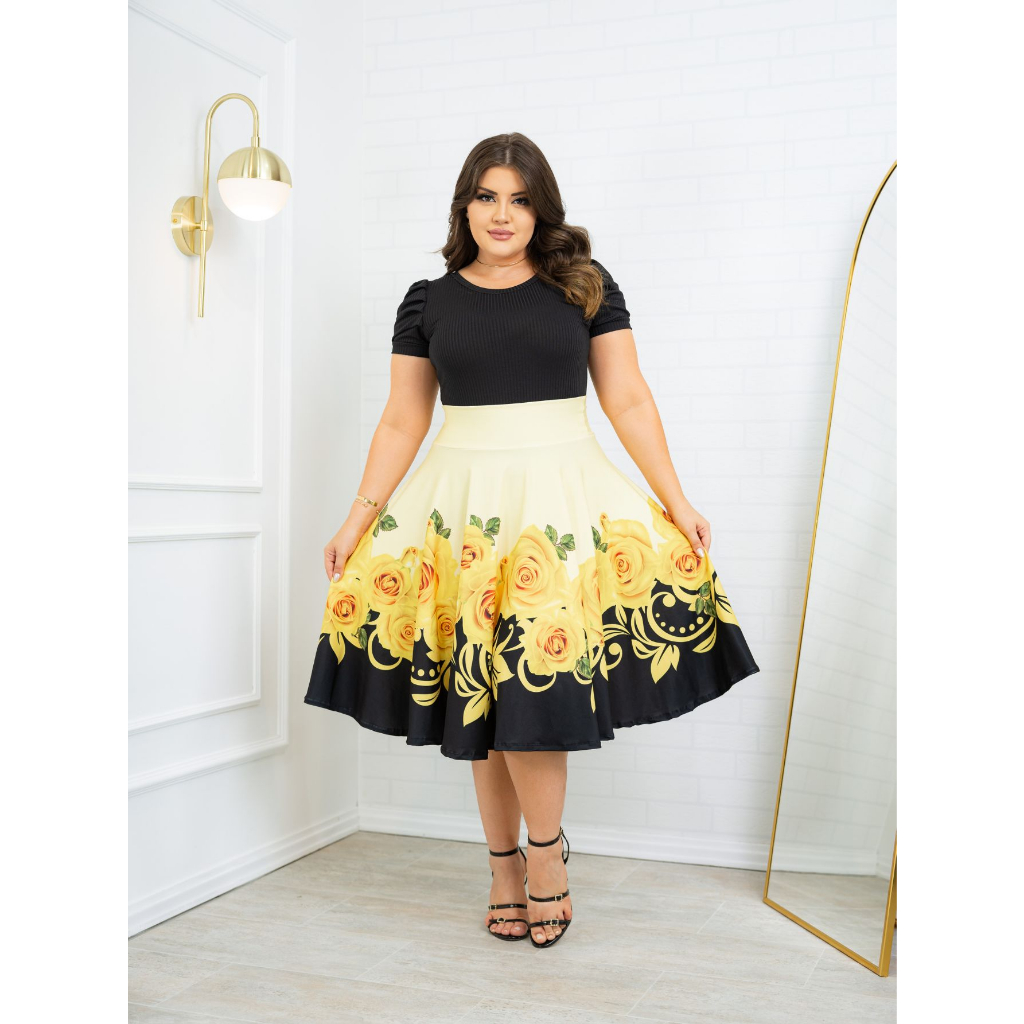 Saia Amarela Midi: Onde Comprar | BuscaProdutos
