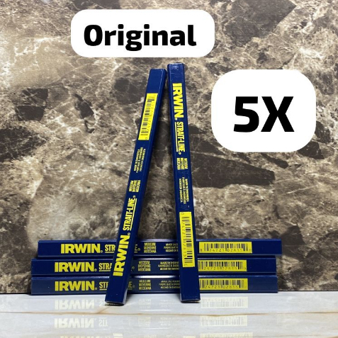 Lapis de Pedreiro Marceneiro Carpinteiro IRWIN ORIGINAL 5 PÇS
