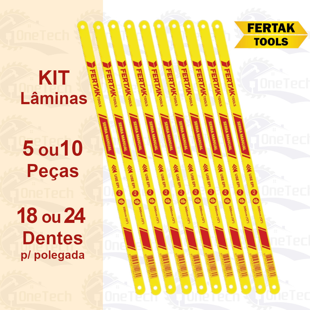 Kit Lâminas de Arco de Serra Jogo - 30cm (12 pol.) Fertak em Oferta na Shopee