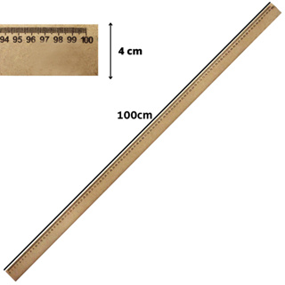 Régua de Costura e Artesanato 1 Metro Modelagem Alfaiate Mdf madeira em Oferta na Shopee