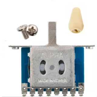 Chave Seletora 5 Posições Alpha Guitarra Telecaster Stratocaster Knob Creme