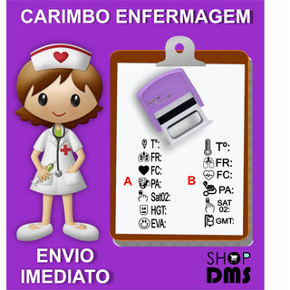 Carimbo de anotações de enfermagem - ENVIO IMEDIATO