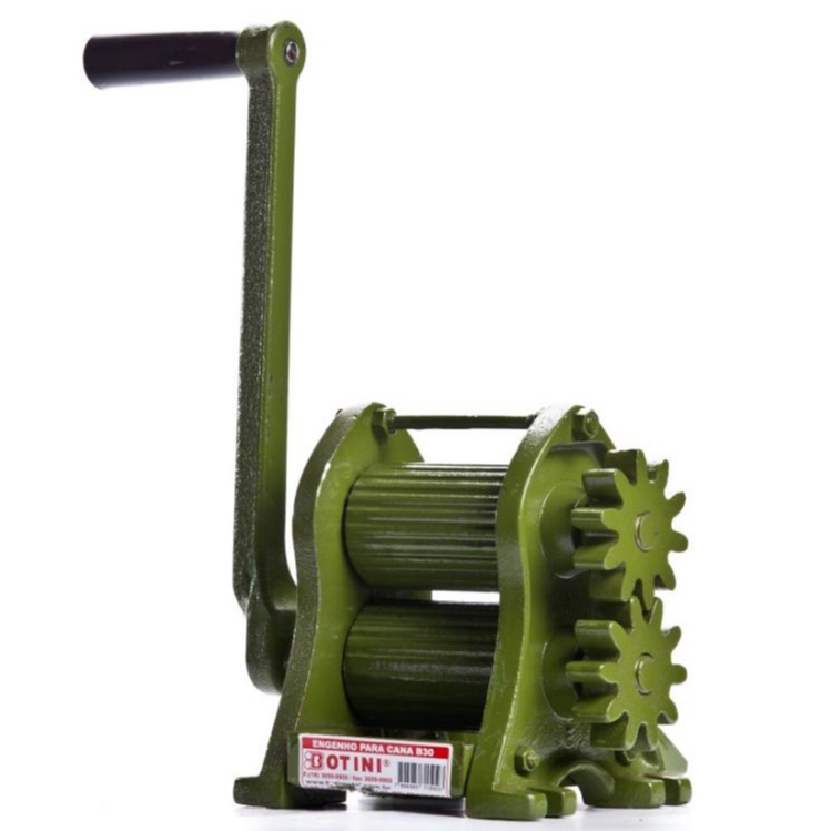 Engenho Moedor Espremedor de Cana Manual 2 Moendas Maquina Moer Fazer Caldo Garapa Botini B30