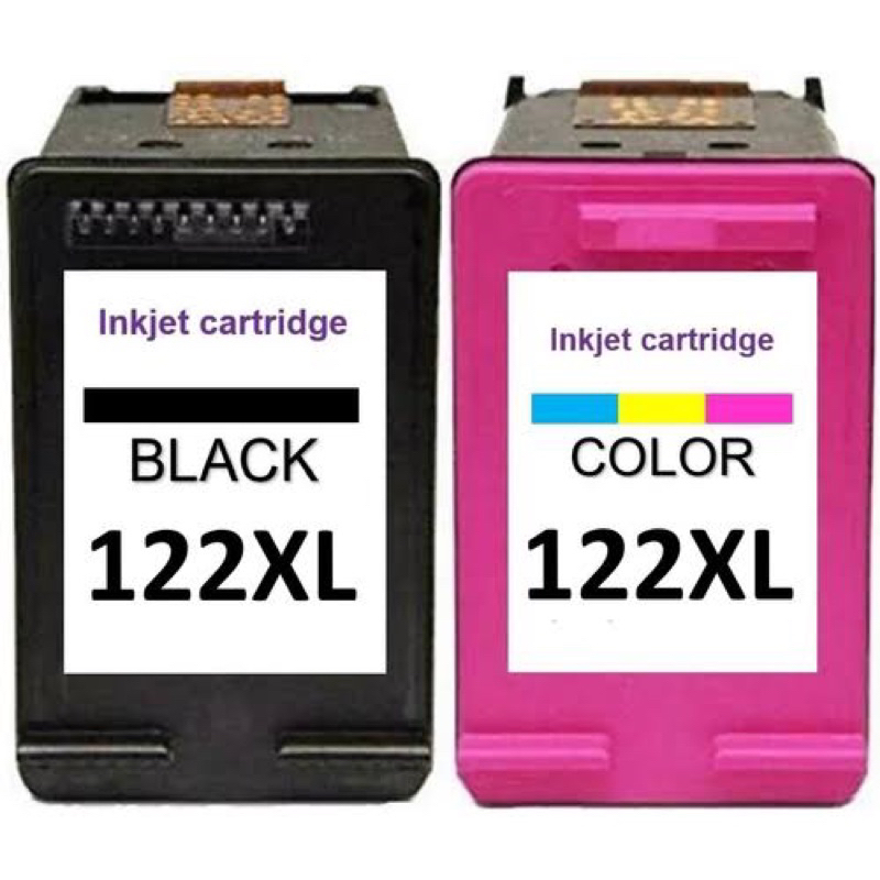 Par De Cartucho De Tinta Compatível com 122 XL  Preto + Color 2050 3050 1000