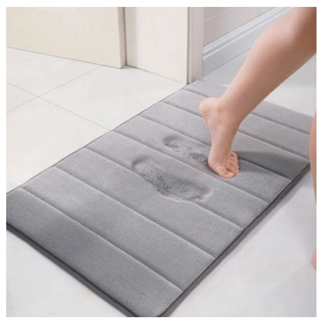 Tapete De Banheiro Soft Macio Secagem Rápida 60x40cm CORES ALEATORIAS