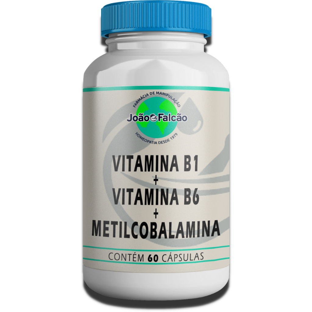 Vitamina B1 100Mg + Vitamina B6 100Mg + Metilcobalamina 5.000Mcg - 60 Cápsulas